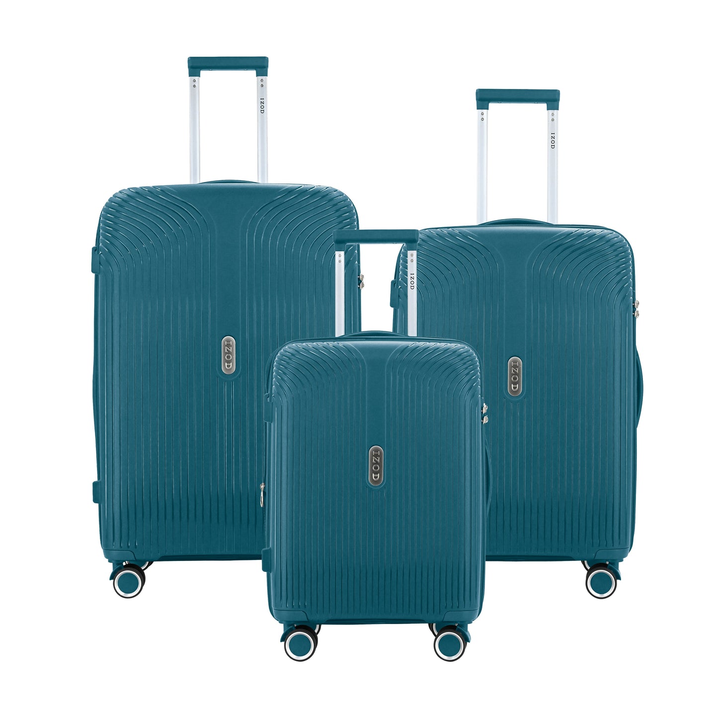 IZOD Sabina Premium Lightweight Hard Shell 3 Piece Luggage Set - Stiles Supply Co.