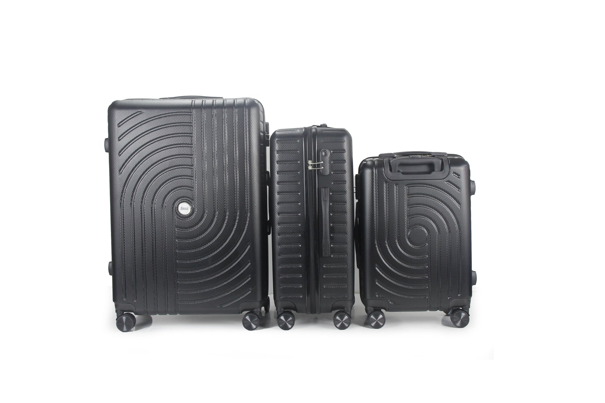 Mirage Sally Hard Shell Lightweight 3 Piece Luggage Set - Stiles Supply Co.