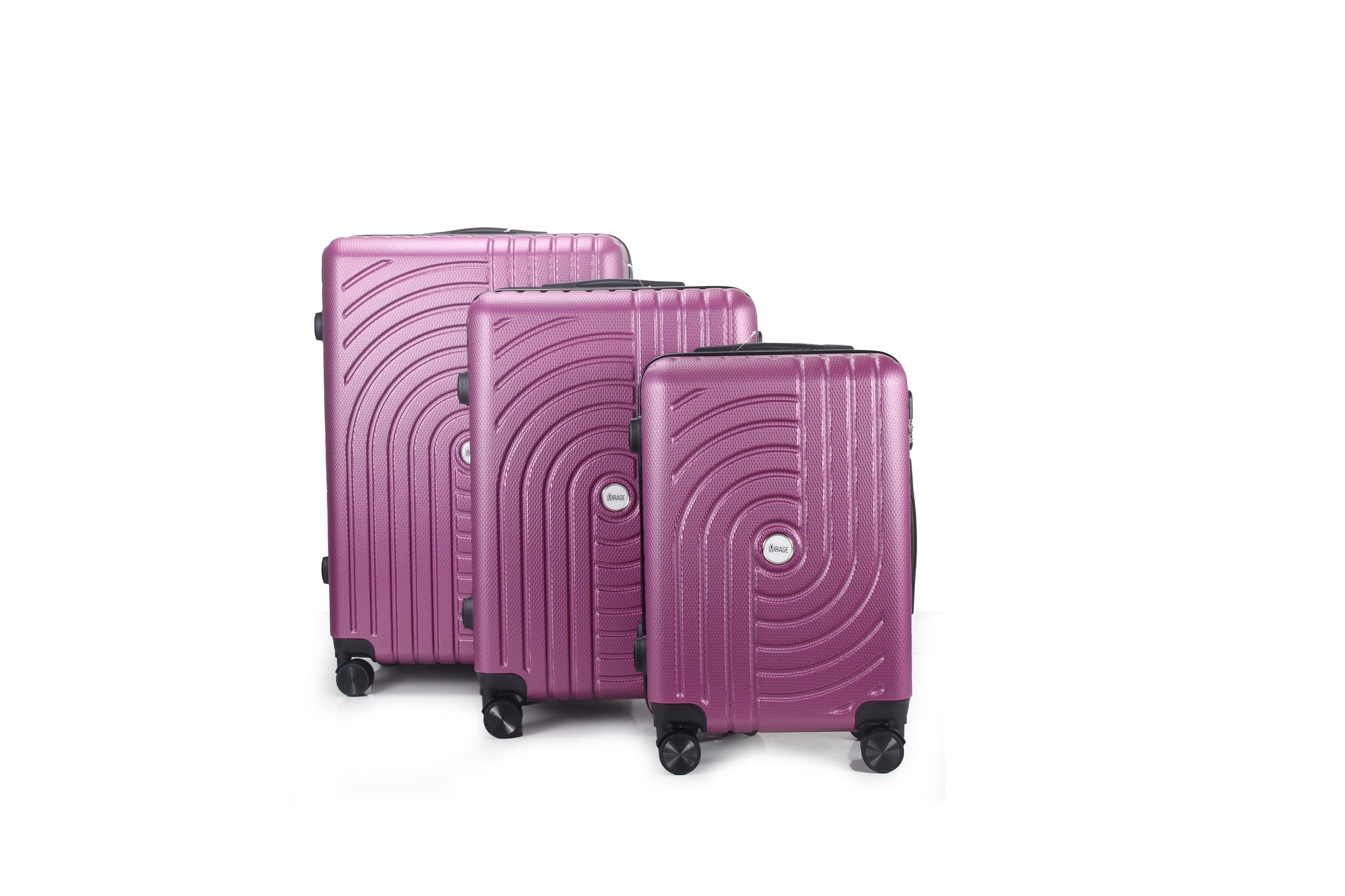 Mirage Sally Hard Shell Lightweight 3 Piece Luggage Set - Stiles Supply Co.