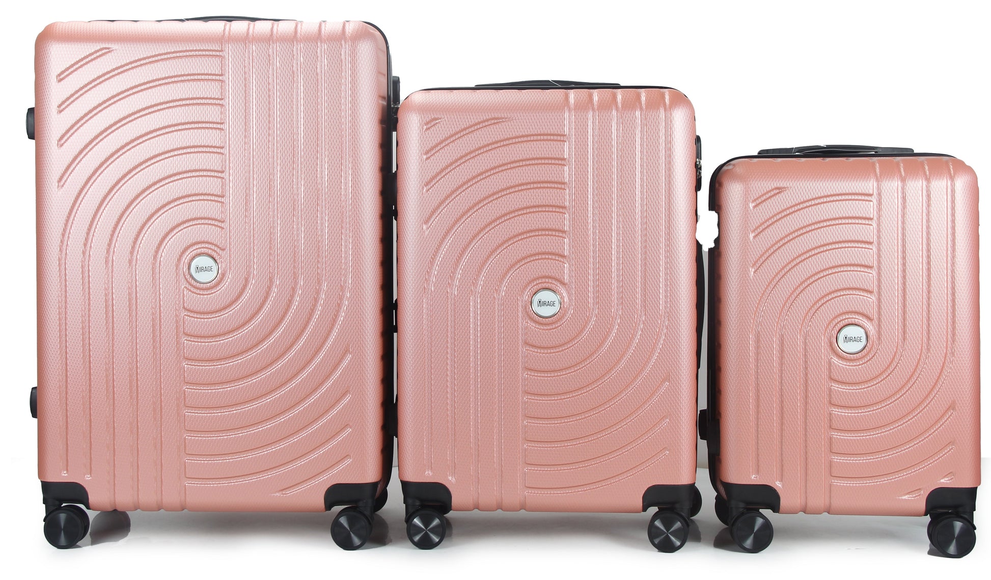 Mirage Sally Hard Shell Lightweight 3 Piece Luggage Set - Stiles Supply Co.