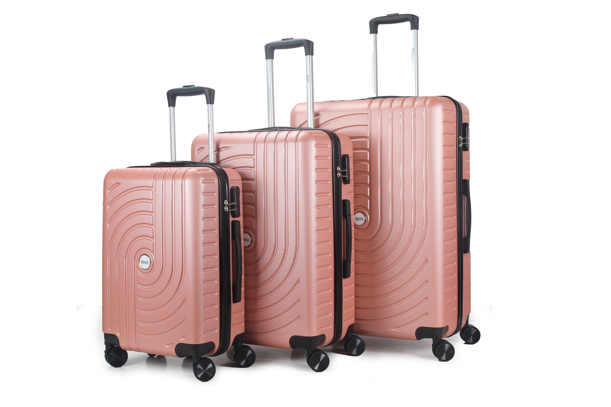 Mirage Sally Hard Shell Lightweight 3 Piece Luggage Set - Stiles Supply Co.
