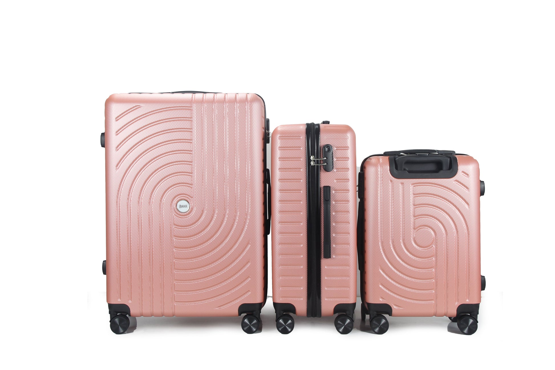 Mirage Sally Hard Shell Lightweight 3 Piece Luggage Set - Stiles Supply Co.