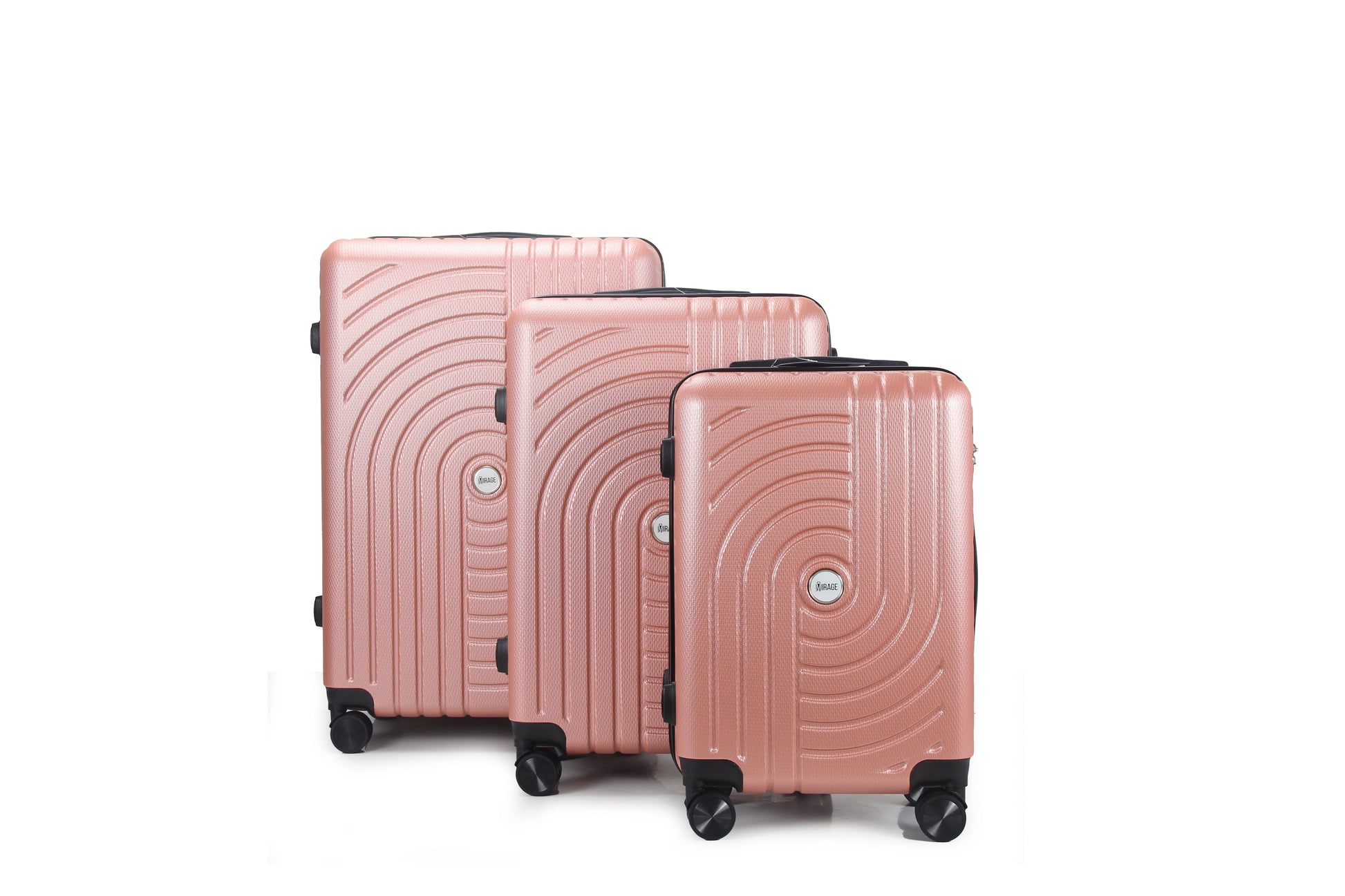 Mirage Sally Hard Shell Lightweight 3 Piece Luggage Set - Stiles Supply Co.