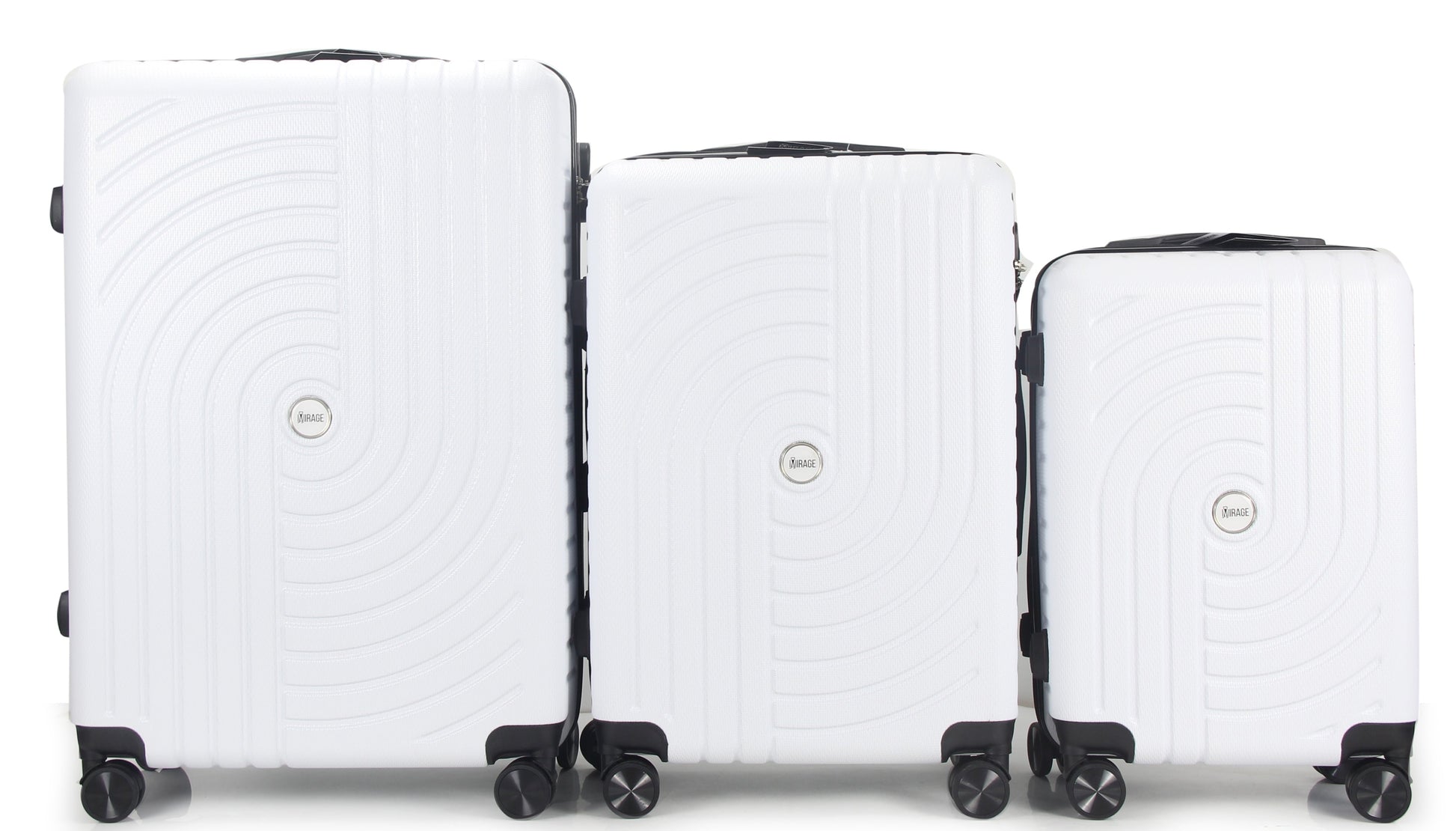 Mirage Sally Hard Shell Lightweight 3 Piece Luggage Set - Stiles Supply Co.