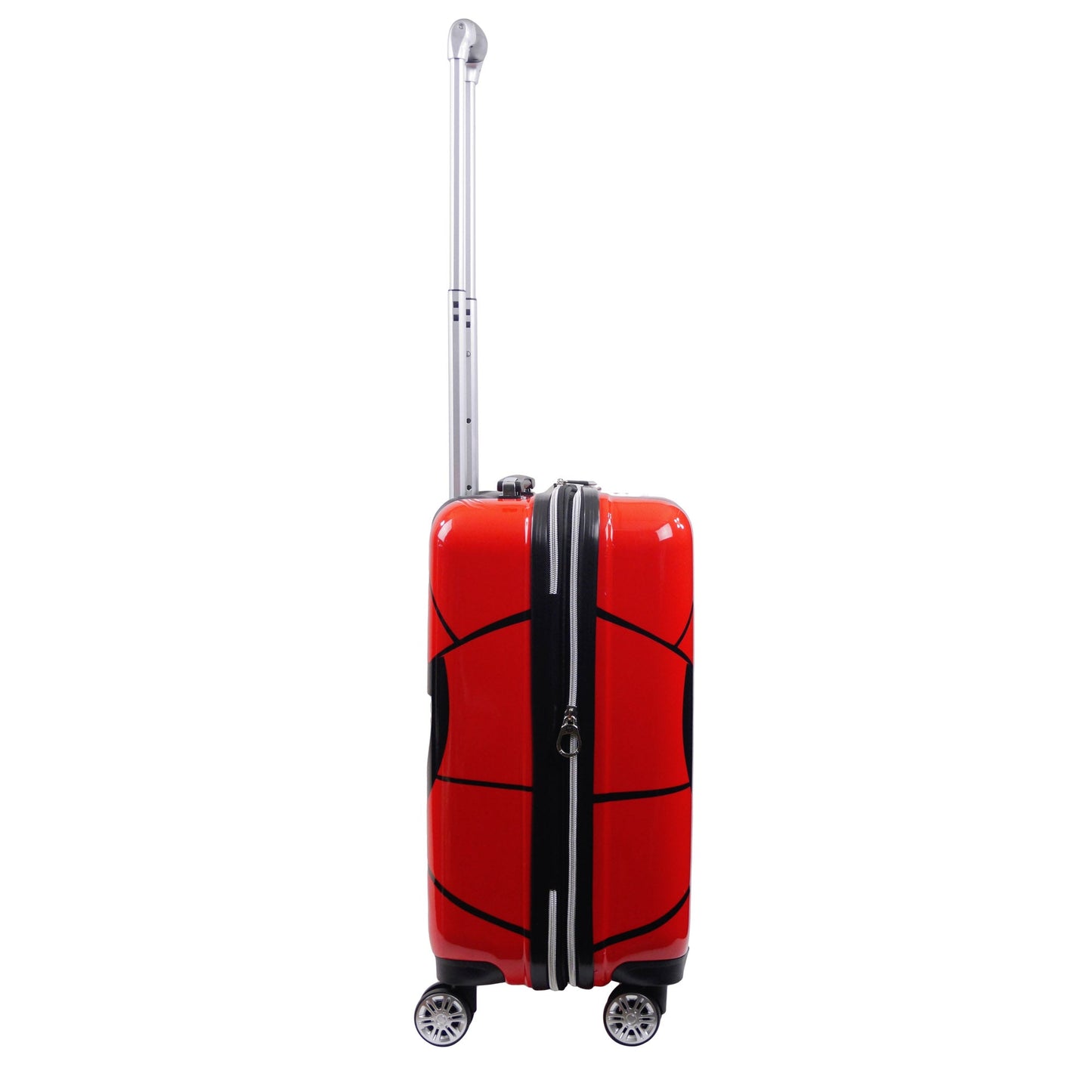 Marvel Spiderman Mask FŪL 21" Hard Rolling Luggage, Red - Stiles Supply Co.
