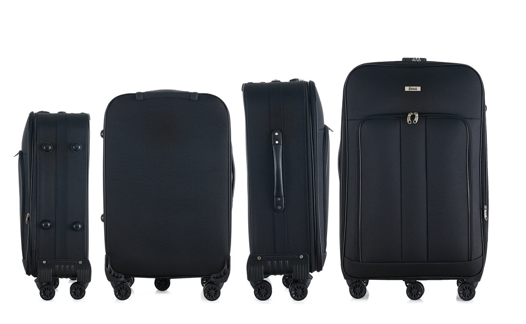 Mirage Sean Softside Lightweight 4-Piece Luggage Set - Stiles Supply Co.