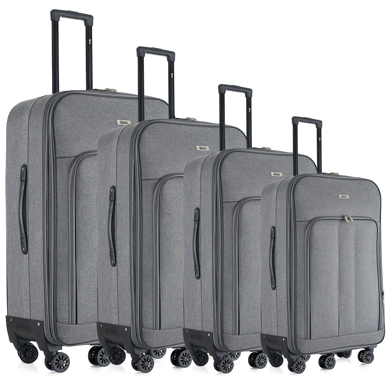 Mirage Sean Softside Lightweight 4-Piece Luggage Set - Stiles Supply Co.