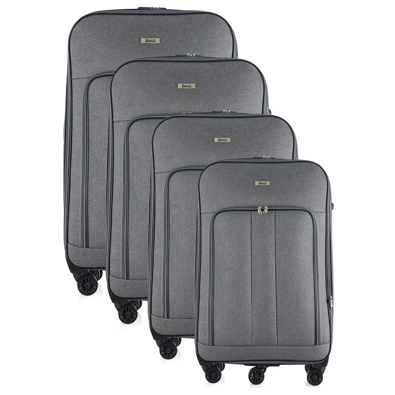 Mirage Sean Softside Lightweight 4-Piece Luggage Set - Stiles Supply Co.