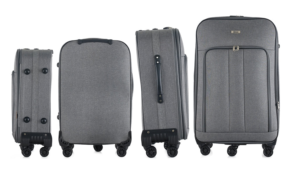 Mirage Sean Softside Lightweight 4-Piece Luggage Set - Stiles Supply Co.