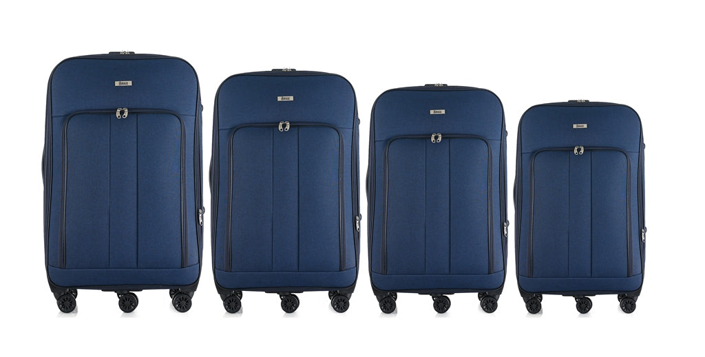 Mirage Sean Softside Lightweight 4-Piece Luggage Set - Stiles Supply Co.