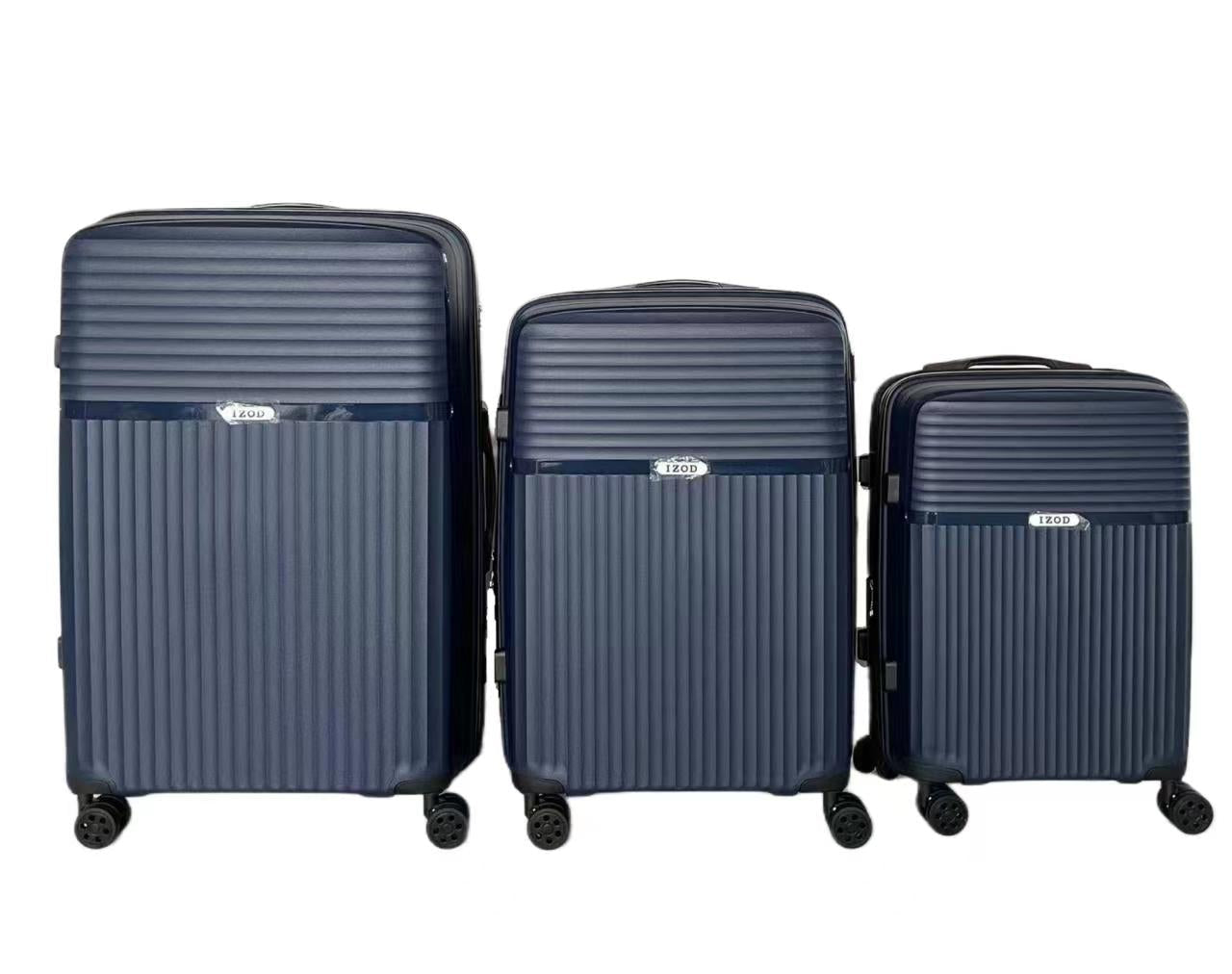 IZOD Siri Hard shell Expandable Lightweight 3 Piece Luggage Set - Stiles Supply Co.