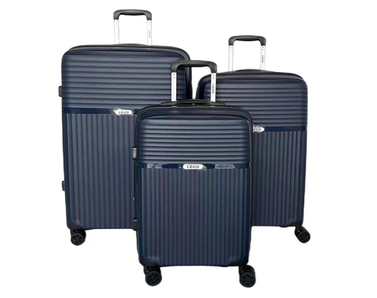 IZOD Siri Hard shell Expandable Lightweight 3 Piece Luggage Set - Stiles Supply Co.