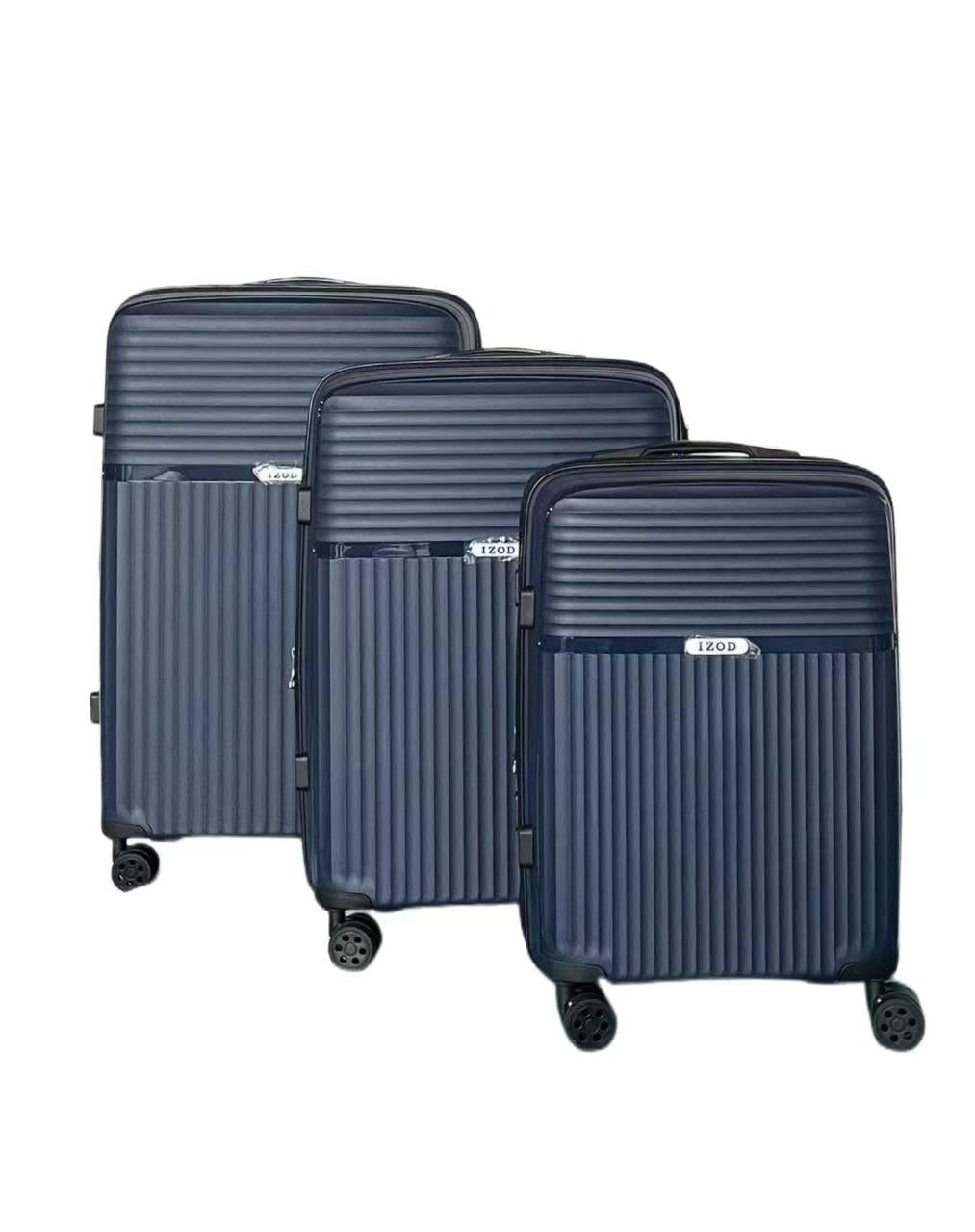 IZOD Siri Hard shell Expandable Lightweight 3 Piece Luggage Set - Stiles Supply Co.