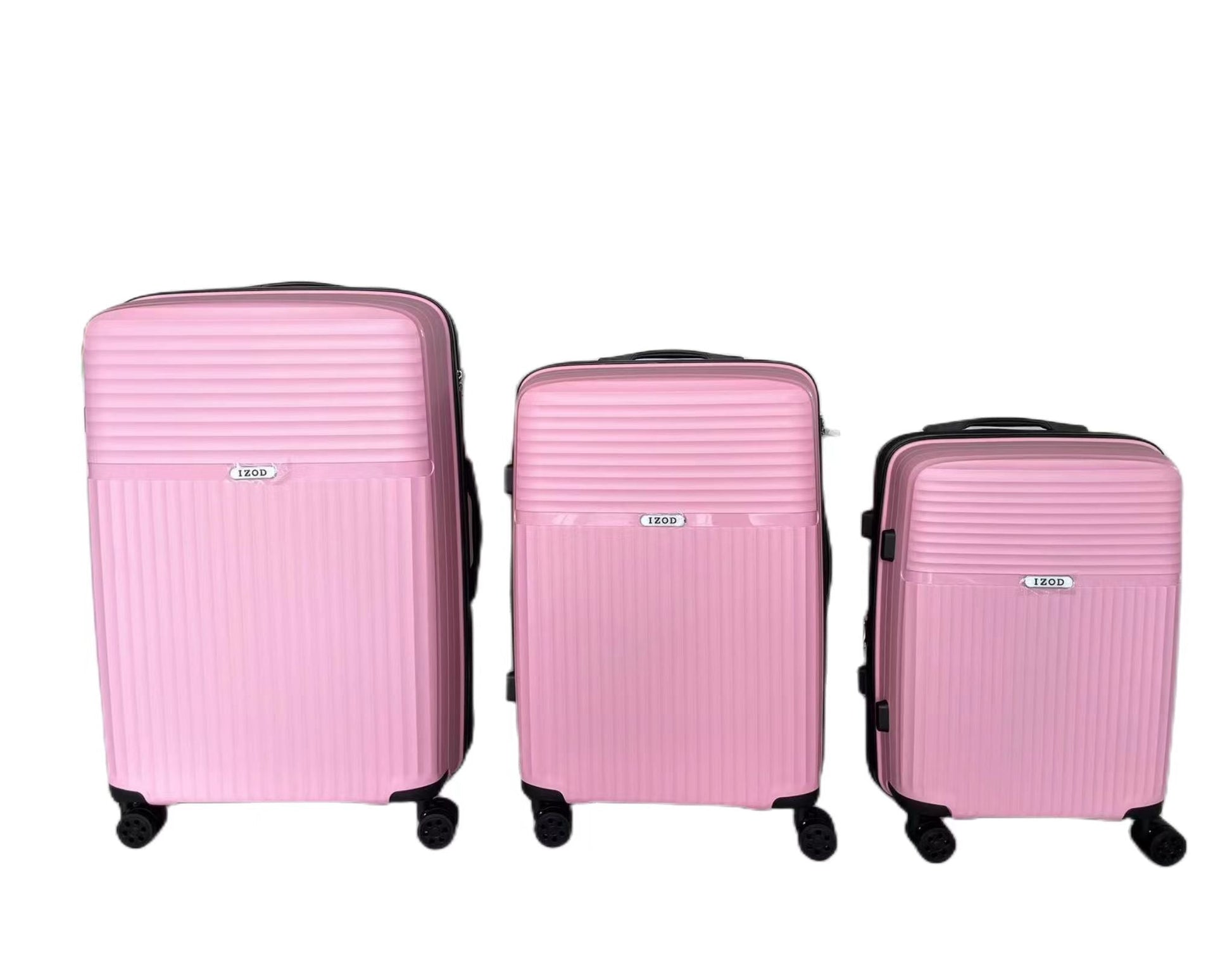 IZOD Siri Hard shell Expandable Lightweight 3 Piece Luggage Set - Stiles Supply Co.