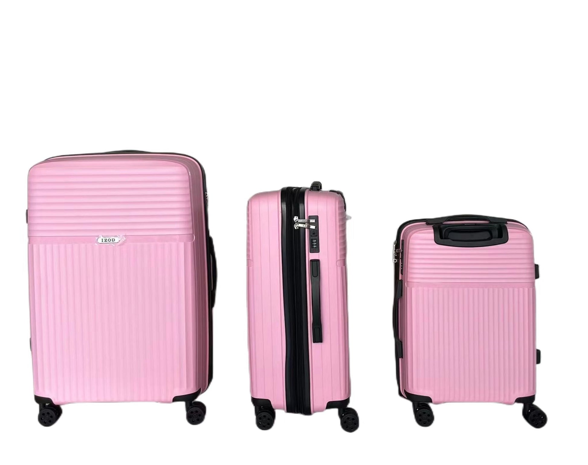 IZOD Siri Hard shell Expandable Lightweight 3 Piece Luggage Set - Stiles Supply Co.