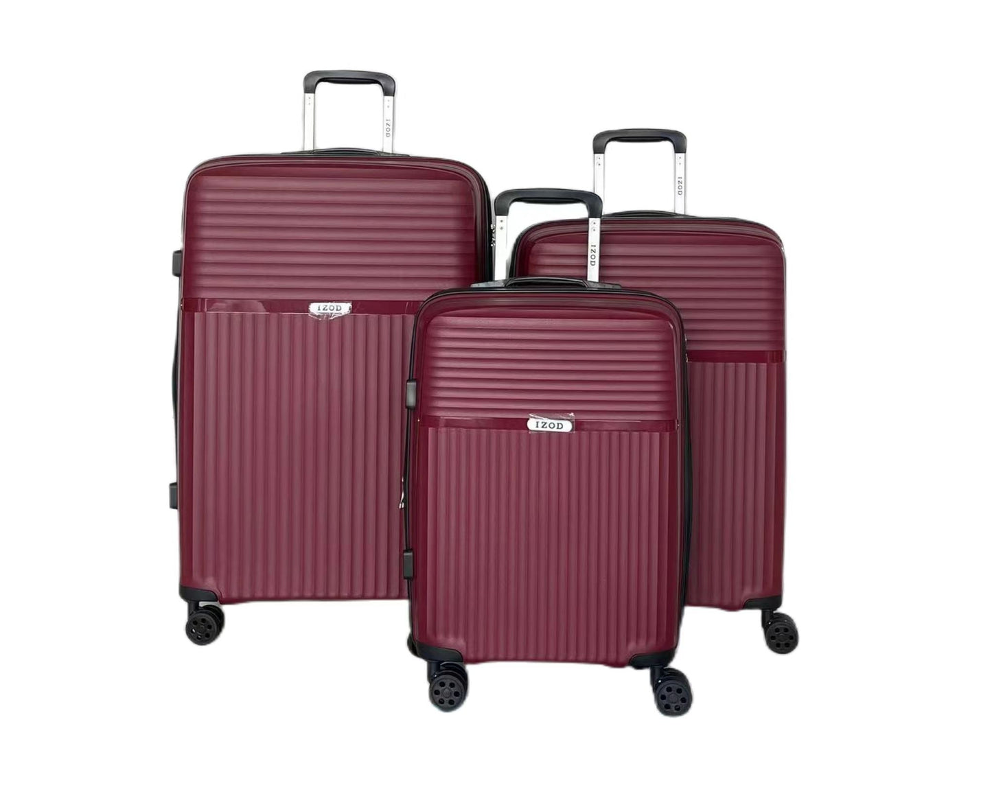 IZOD Siri Hard shell Expandable Lightweight 3 Piece Luggage Set - Stiles Supply Co.