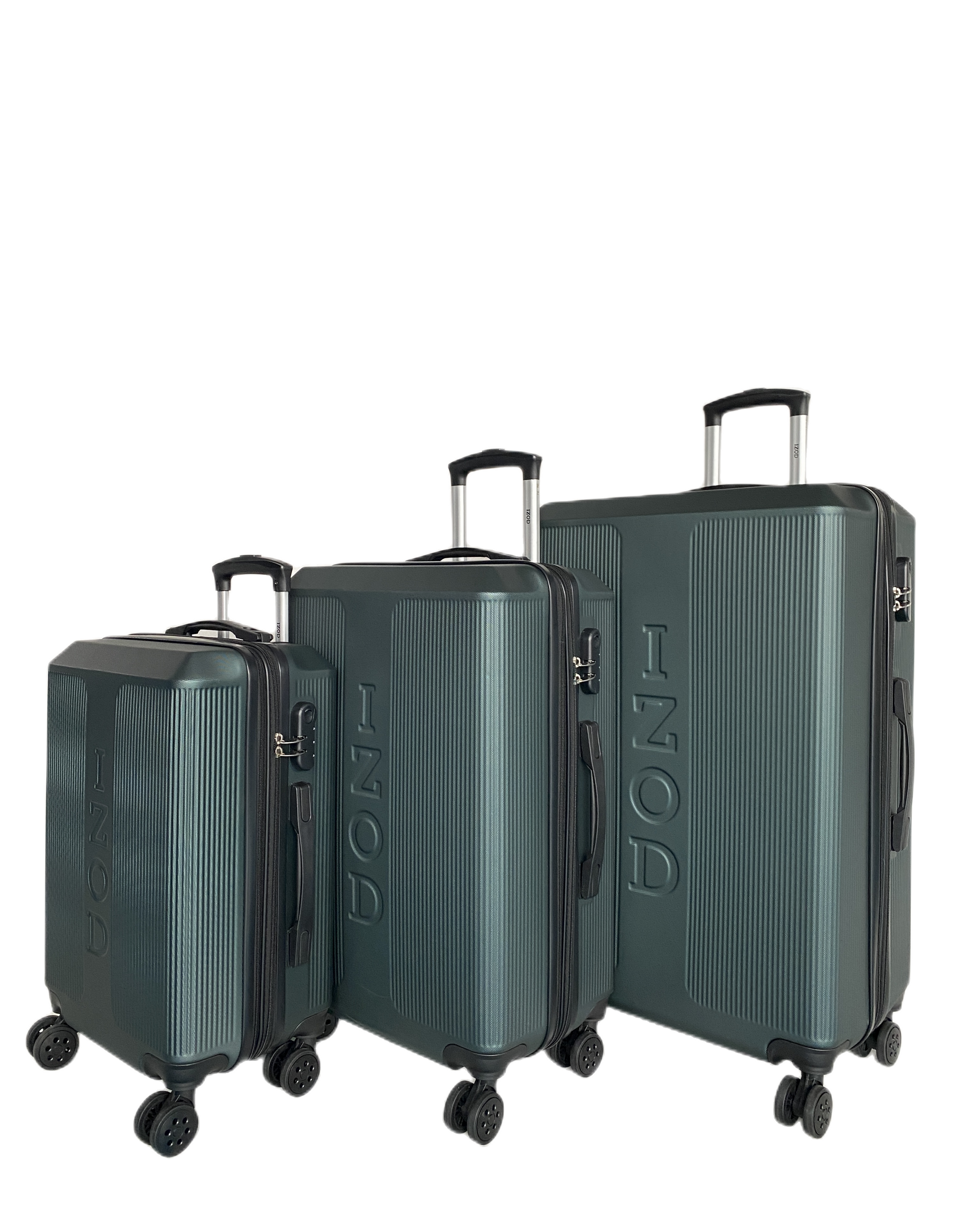 Mirage IZOD Skye Expandable Hard shell 3 Piece Luggage Set - Stiles Supply Co.