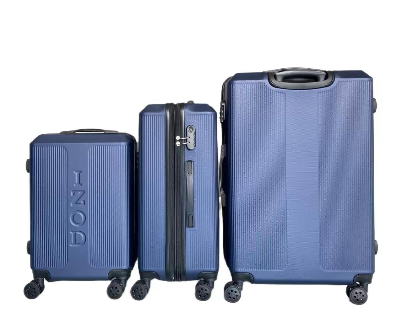 Mirage IZOD Skye Expandable Hard shell 3 Piece Luggage Set - Stiles Supply Co.