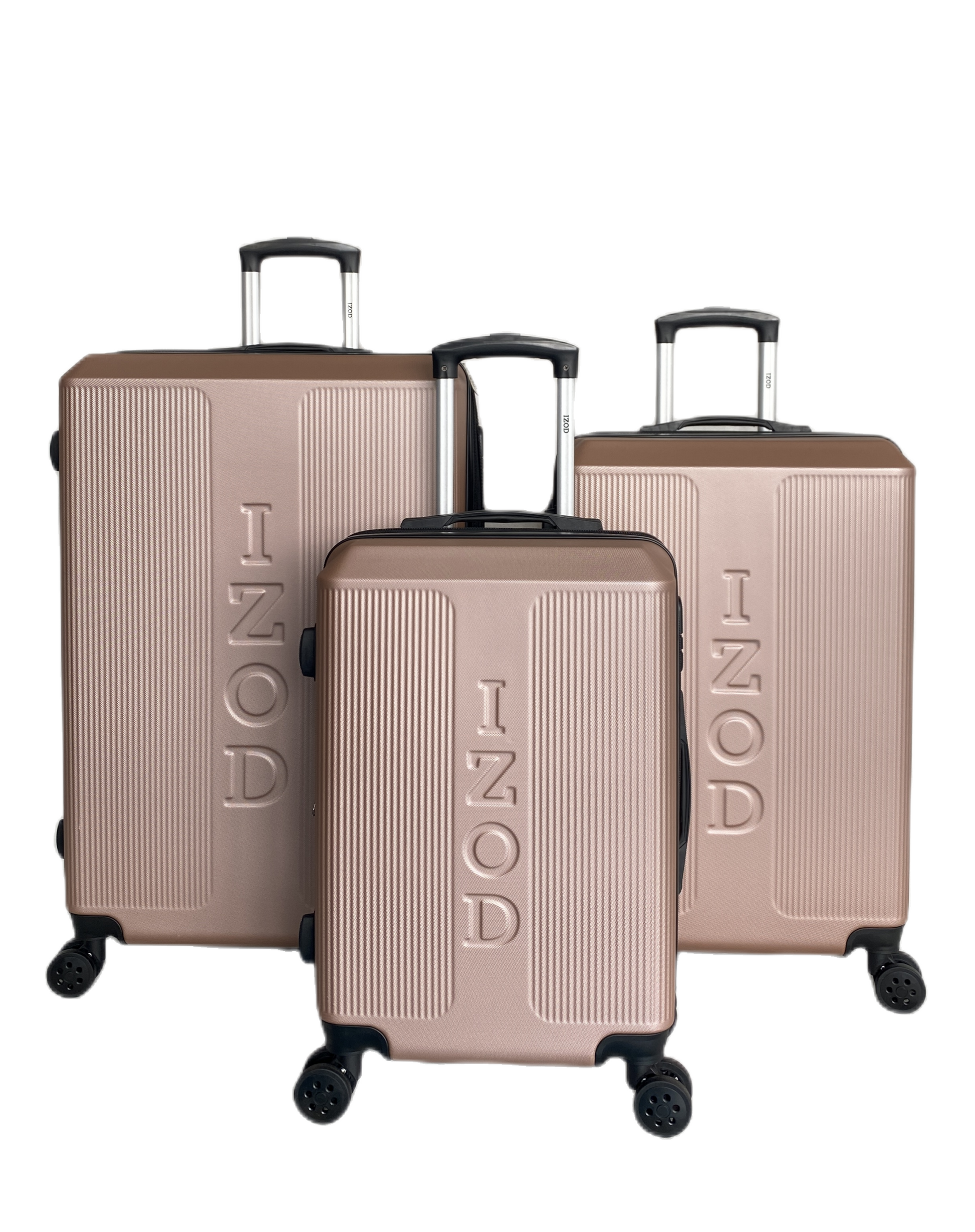 Mirage IZOD Skye Expandable Hard shell 3 Piece Luggage Set - Stiles Supply Co.