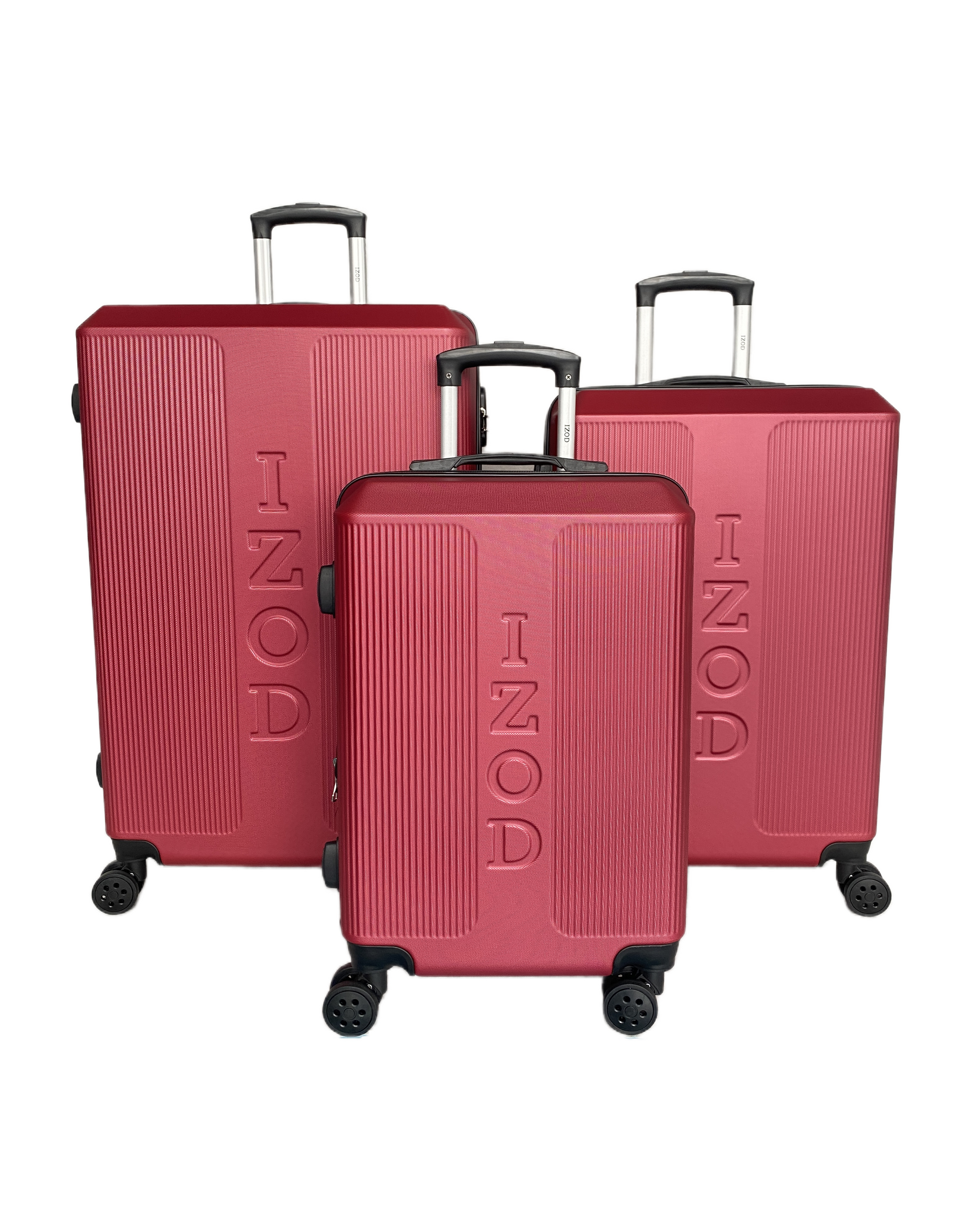 Mirage IZOD Skye Expandable Hard shell 3 Piece Luggage Set - Stiles Supply Co.