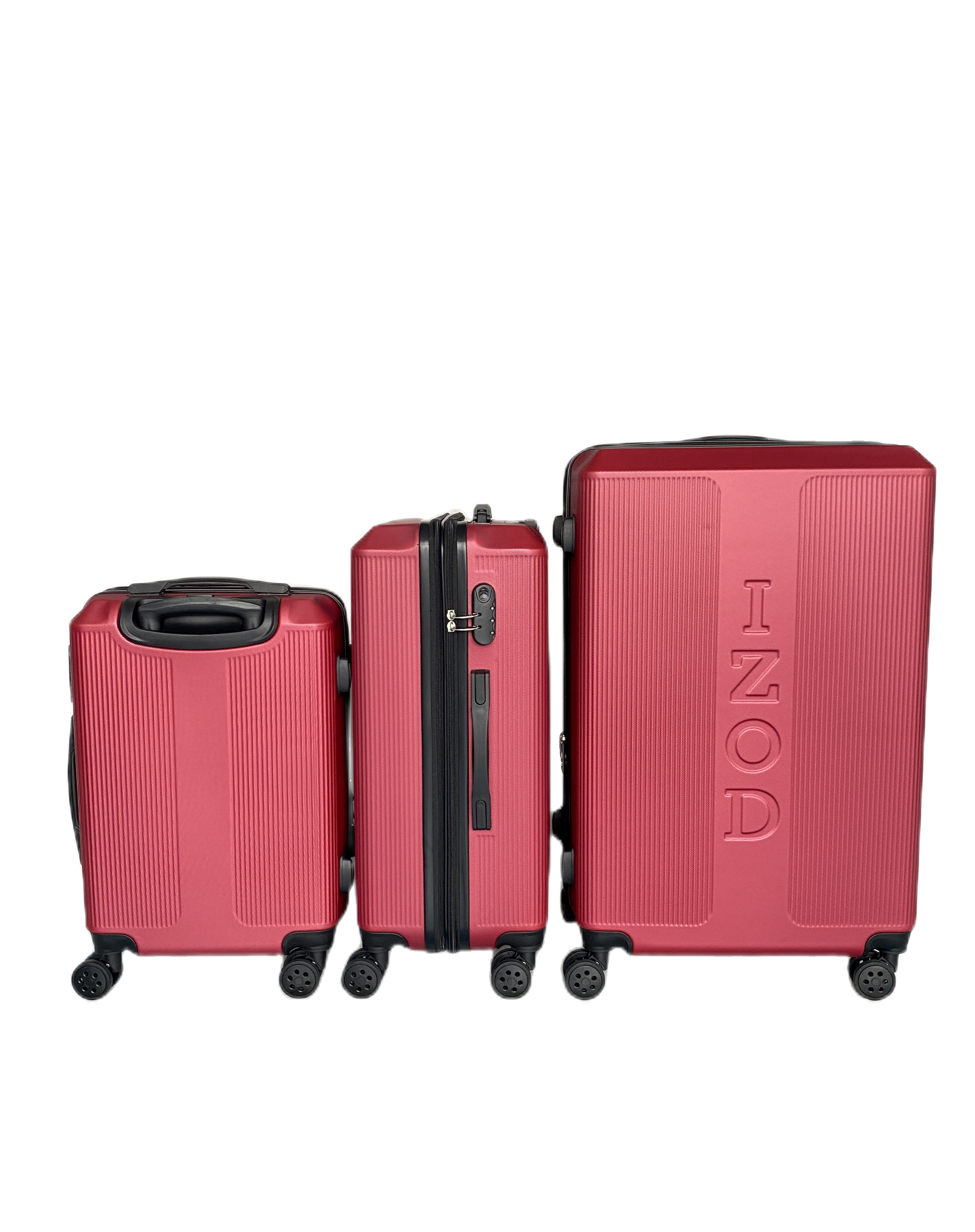 Mirage IZOD Skye Expandable Hard shell 3 Piece Luggage Set - Stiles Supply Co.