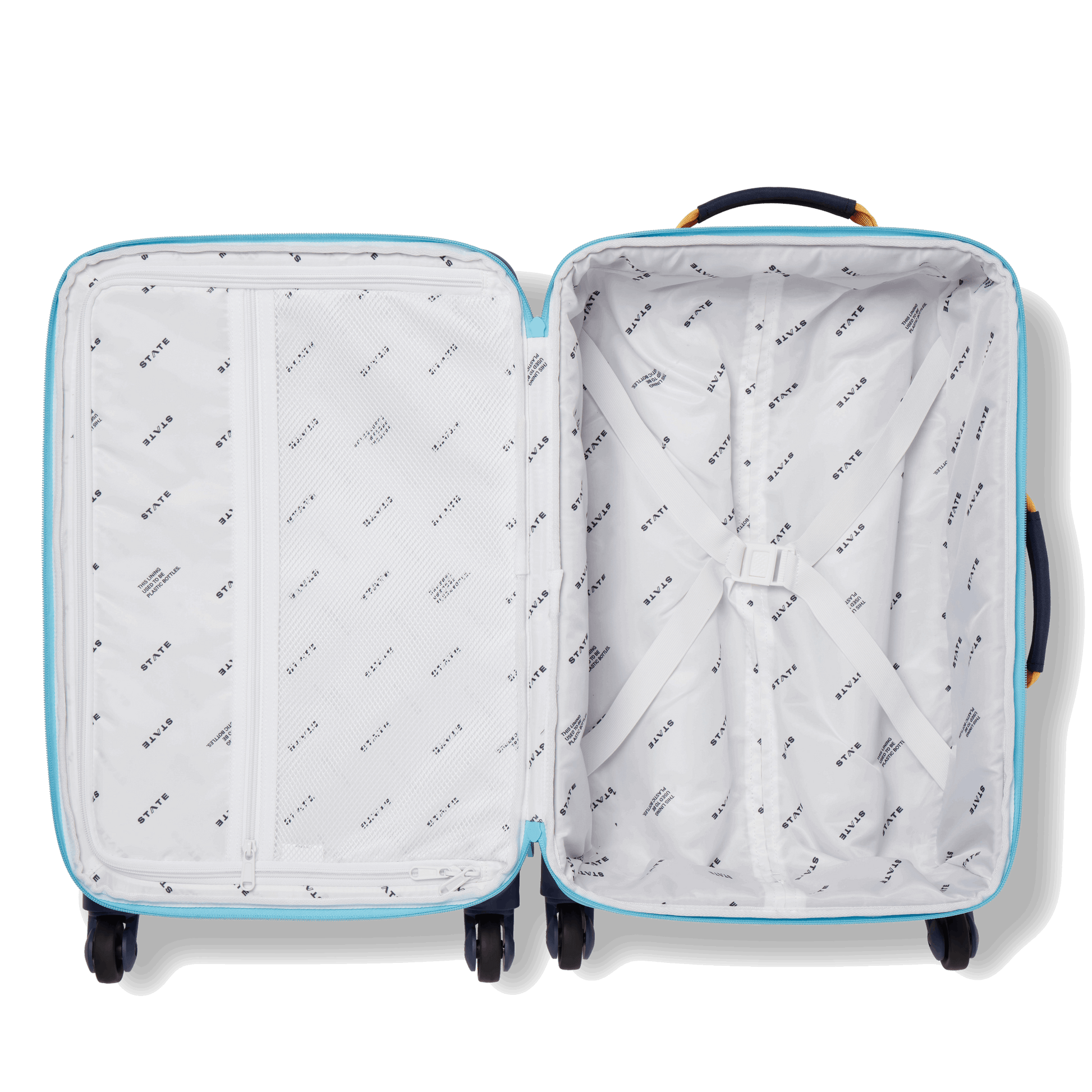 State Bags Green and Navy Logan Carry-On Suitcase | Kids - Stiles Supply Co.