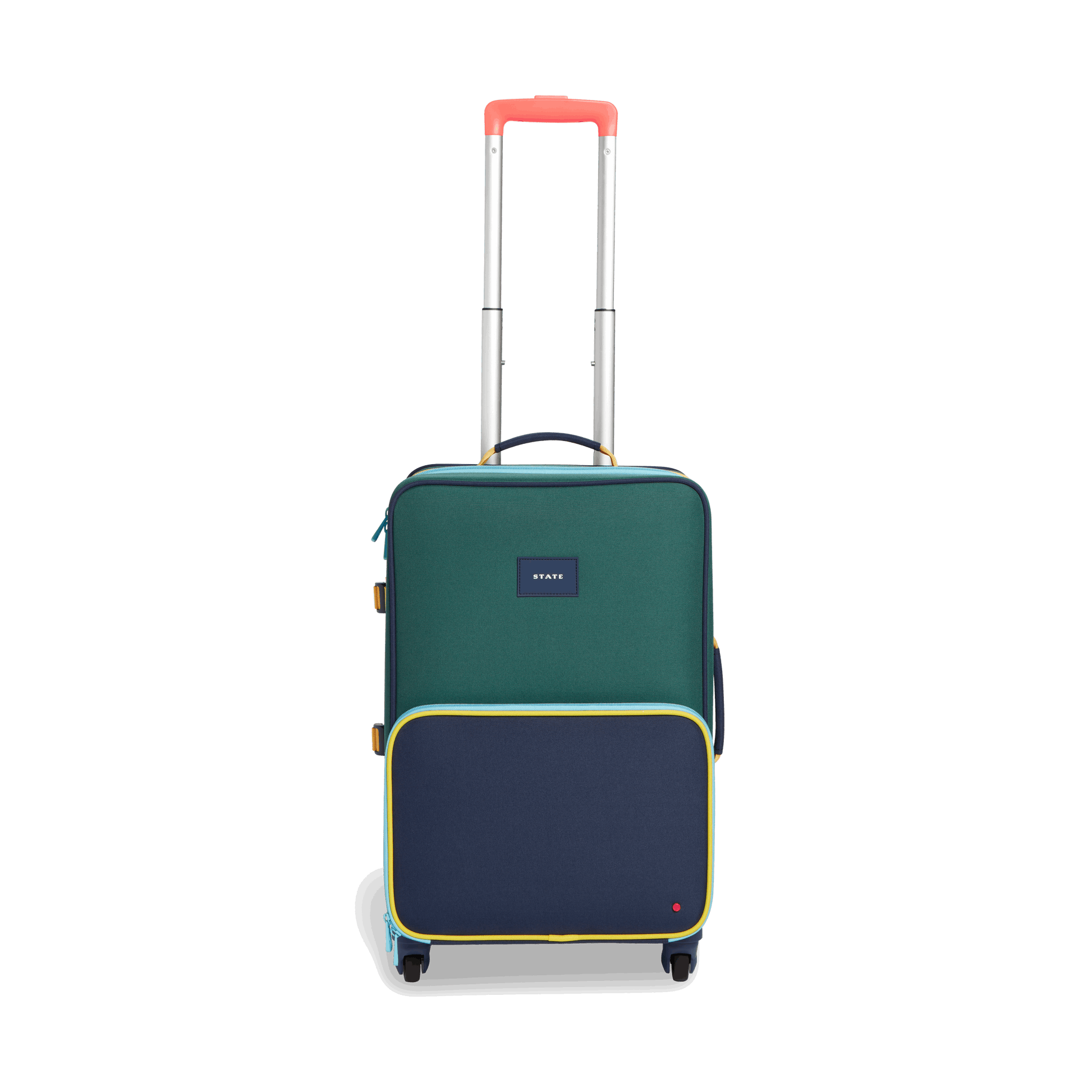 State Bags Green and Navy Logan Carry-On Suitcase | Kids - Stiles Supply Co.