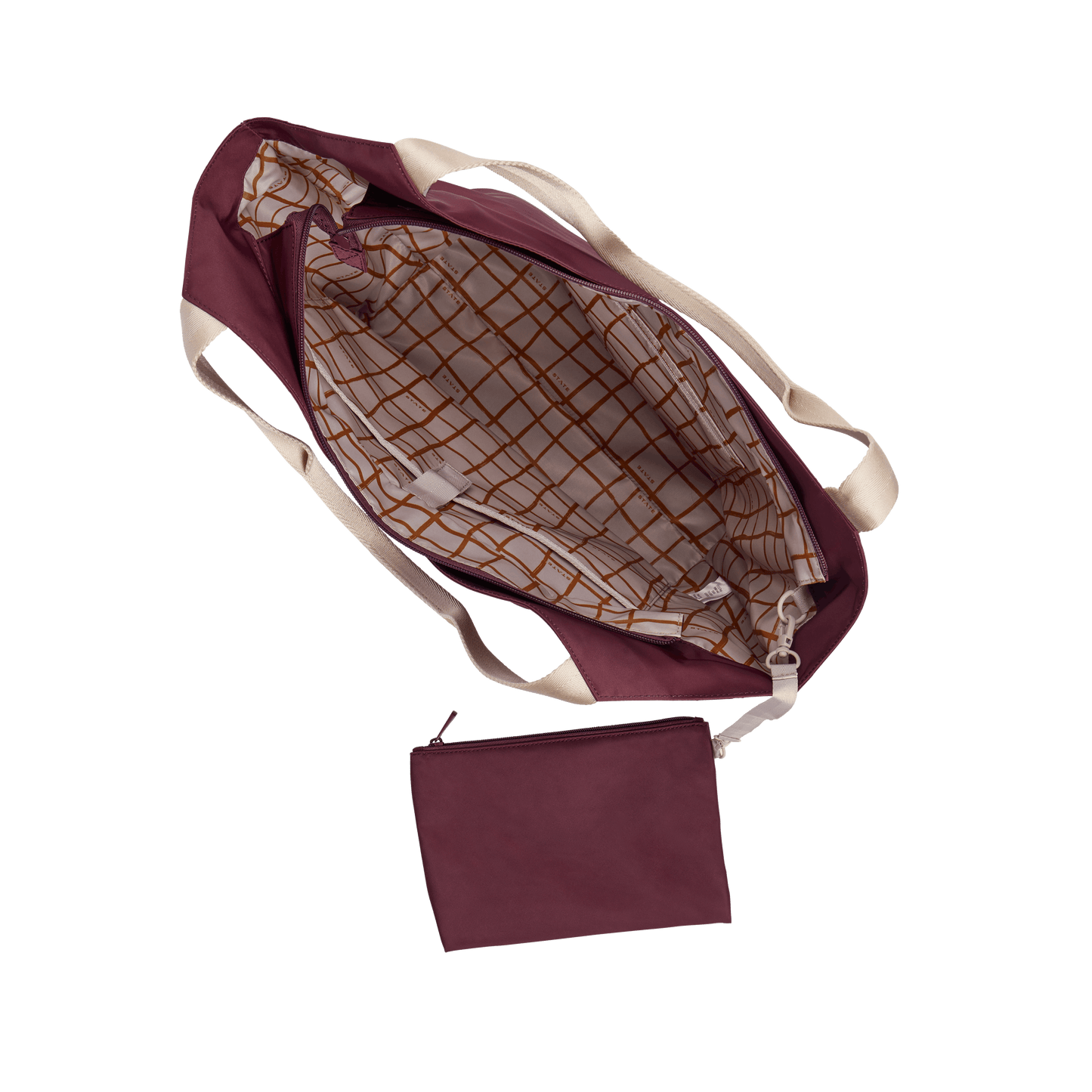 STATE Bags Beverly Tote Burgundy