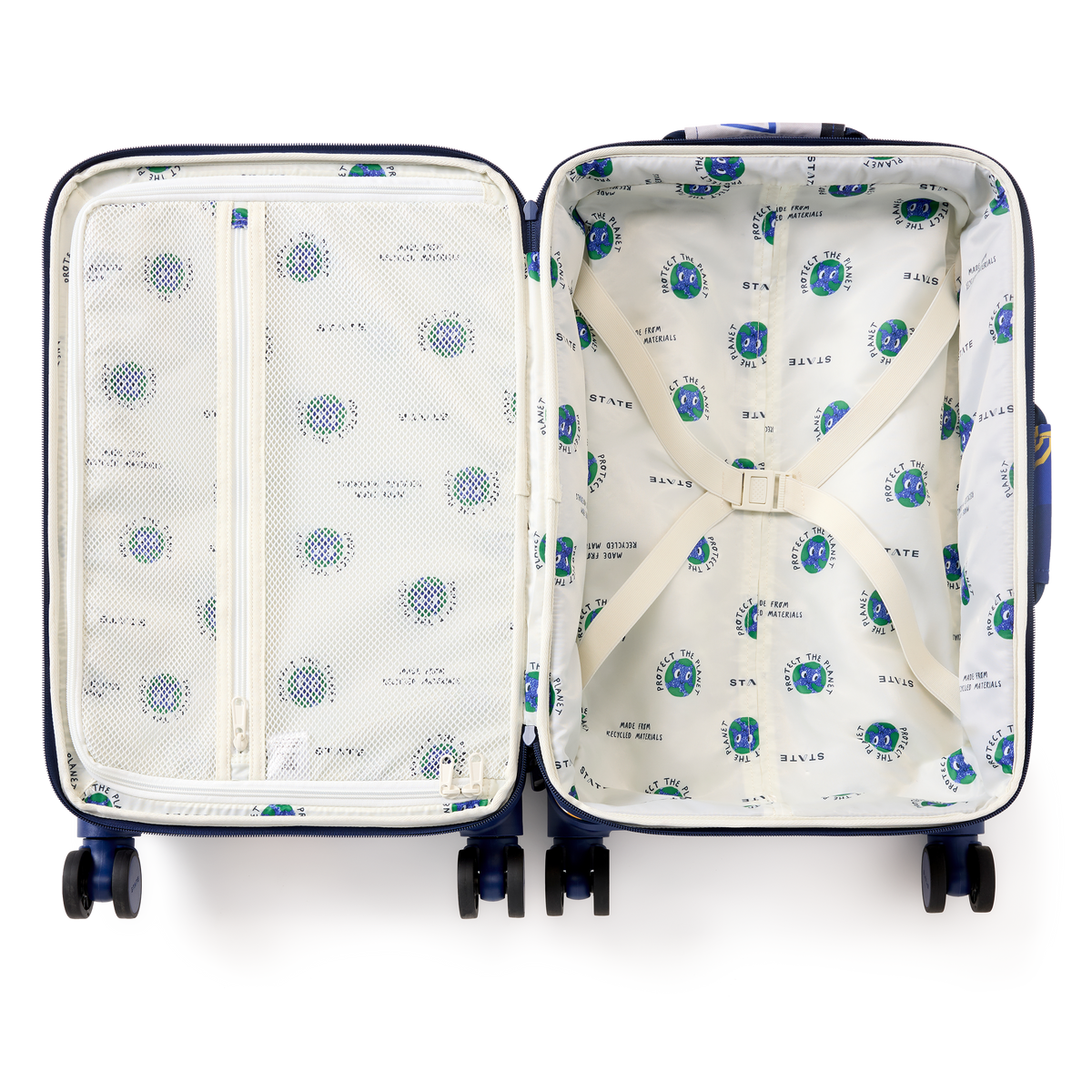 STATE Bags Logan Carry-On Suitcase Varsity Numbers