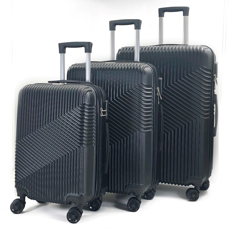 Mirage Aida Hard shell Lightweight 3 Piece Luggage Set - Stiles Supply Co.