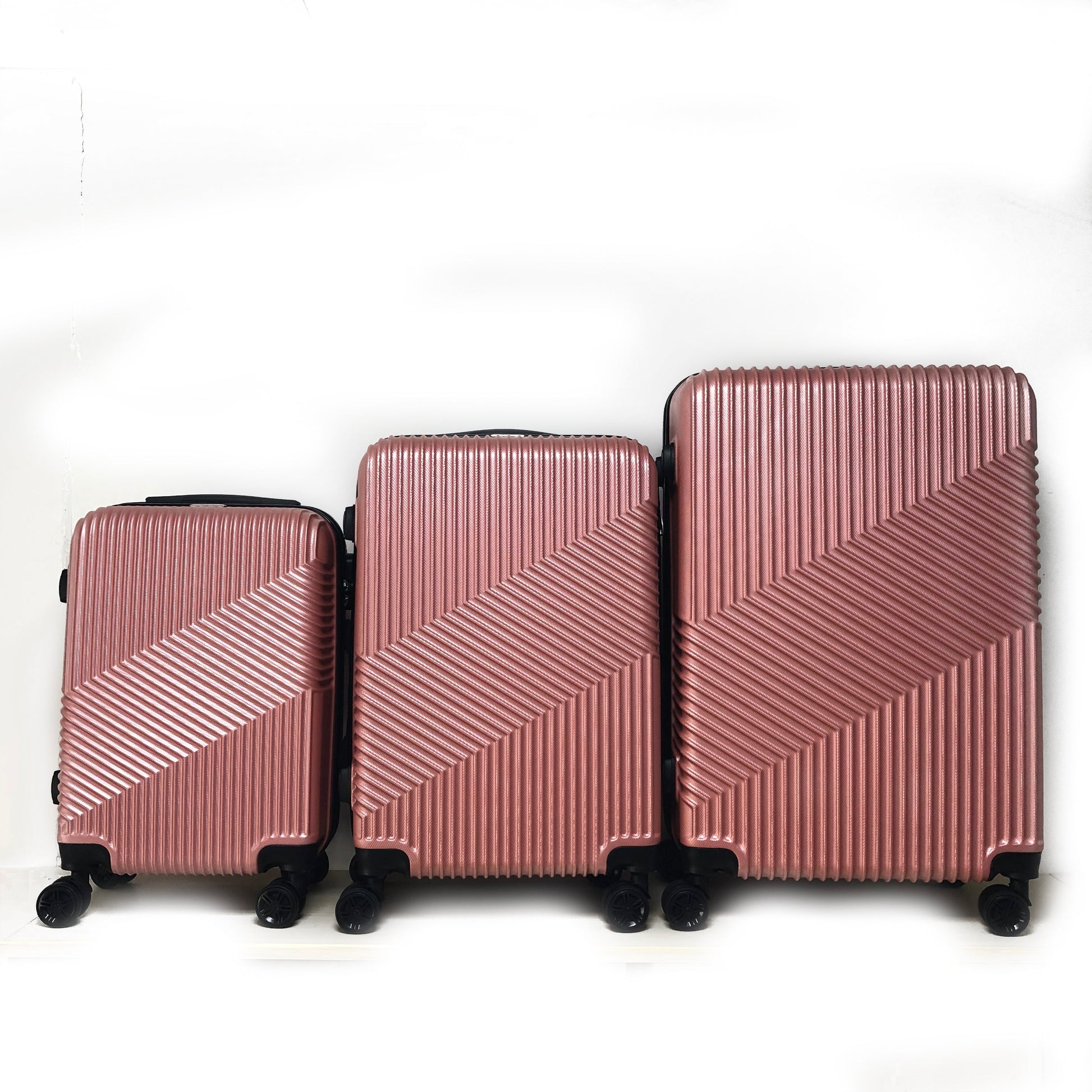 Mirage Aida Hard shell Lightweight 3 Piece Luggage Set - Stiles Supply Co.