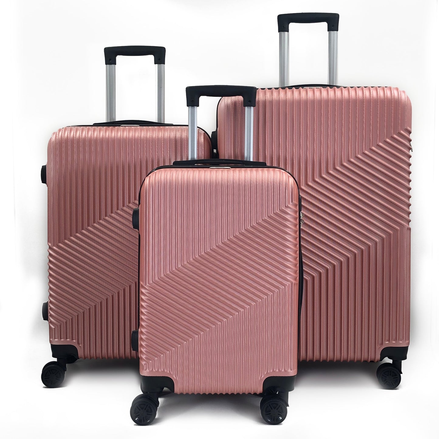 Mirage Aida Hard shell Lightweight 3 Piece Luggage Set - Stiles Supply Co.
