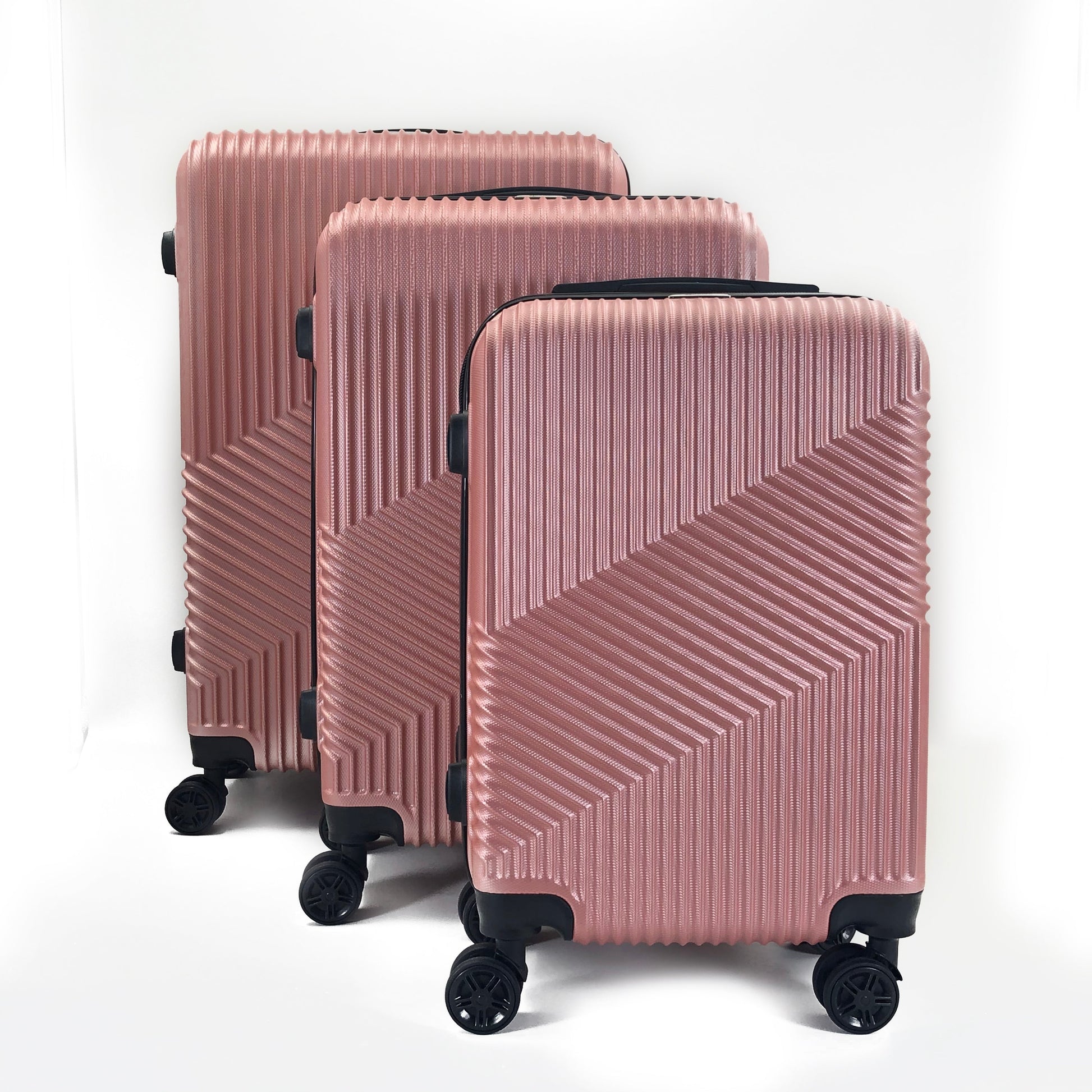 Mirage Aida Hard shell Lightweight 3 Piece Luggage Set - Stiles Supply Co.