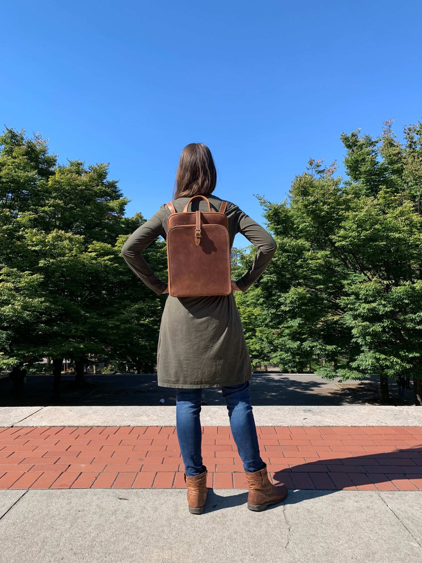 Steel Horse Leather Sachi Small Leather Backpack - Stiles Supply Co.