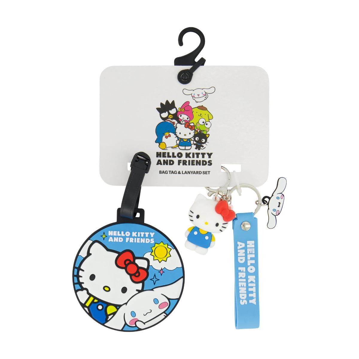 Sanrio Hello Kitty & Cinnamoroll Blue Luggage Tag & Lanyard Set - Stiles Supply Co.