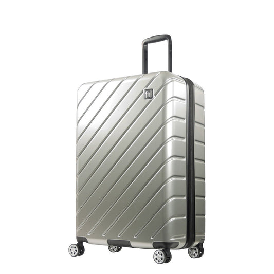 Ful Velocity 31" Expandable Hardside Spinner luggage, Silver - Stiles Supply Co.