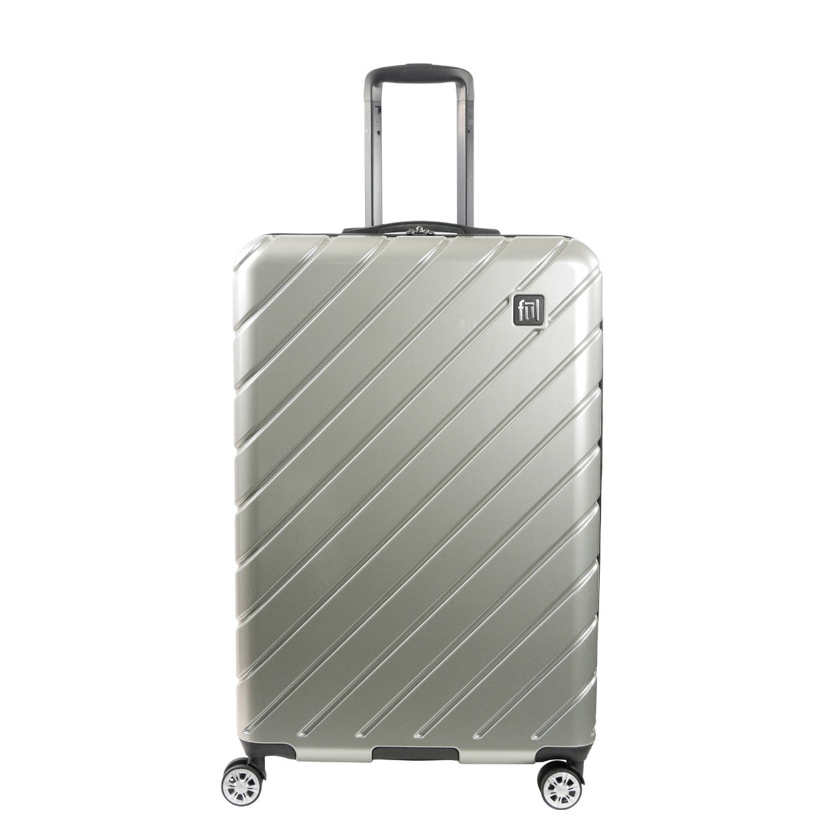 Ful Velocity 31" Expandable Hardside Spinner luggage, Silver - Stiles Supply Co.