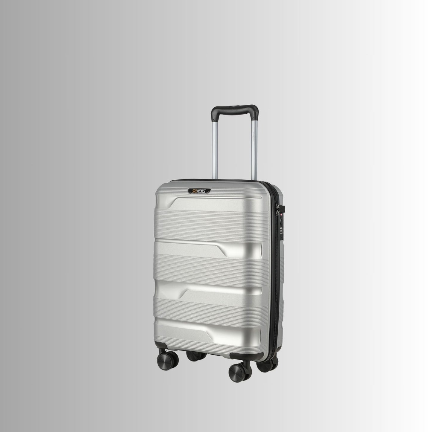 Sole Premise 20-inch Silver Carry-On Hardcase Luggage