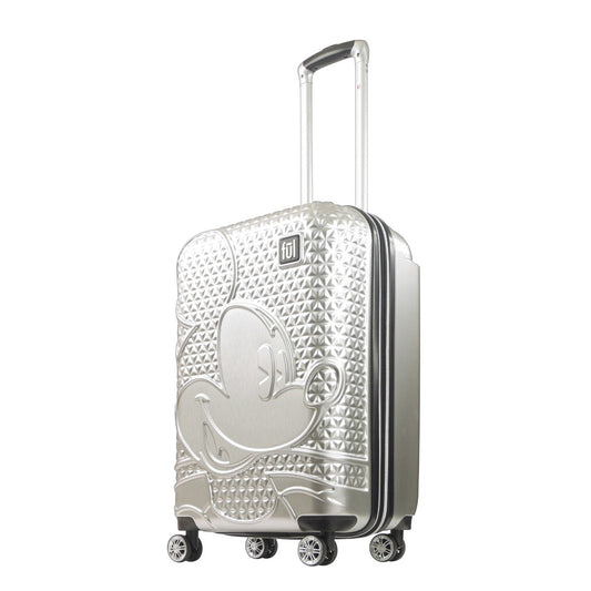 Mickey Mouse Rolling Luggage FŪL Disney Luggage 26" Silver - Stiles Supply Co.
