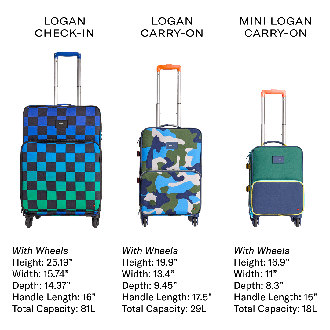 State Bags Hearts Logan Carry-On Suitcase | Kids - Stiles Supply Co.
