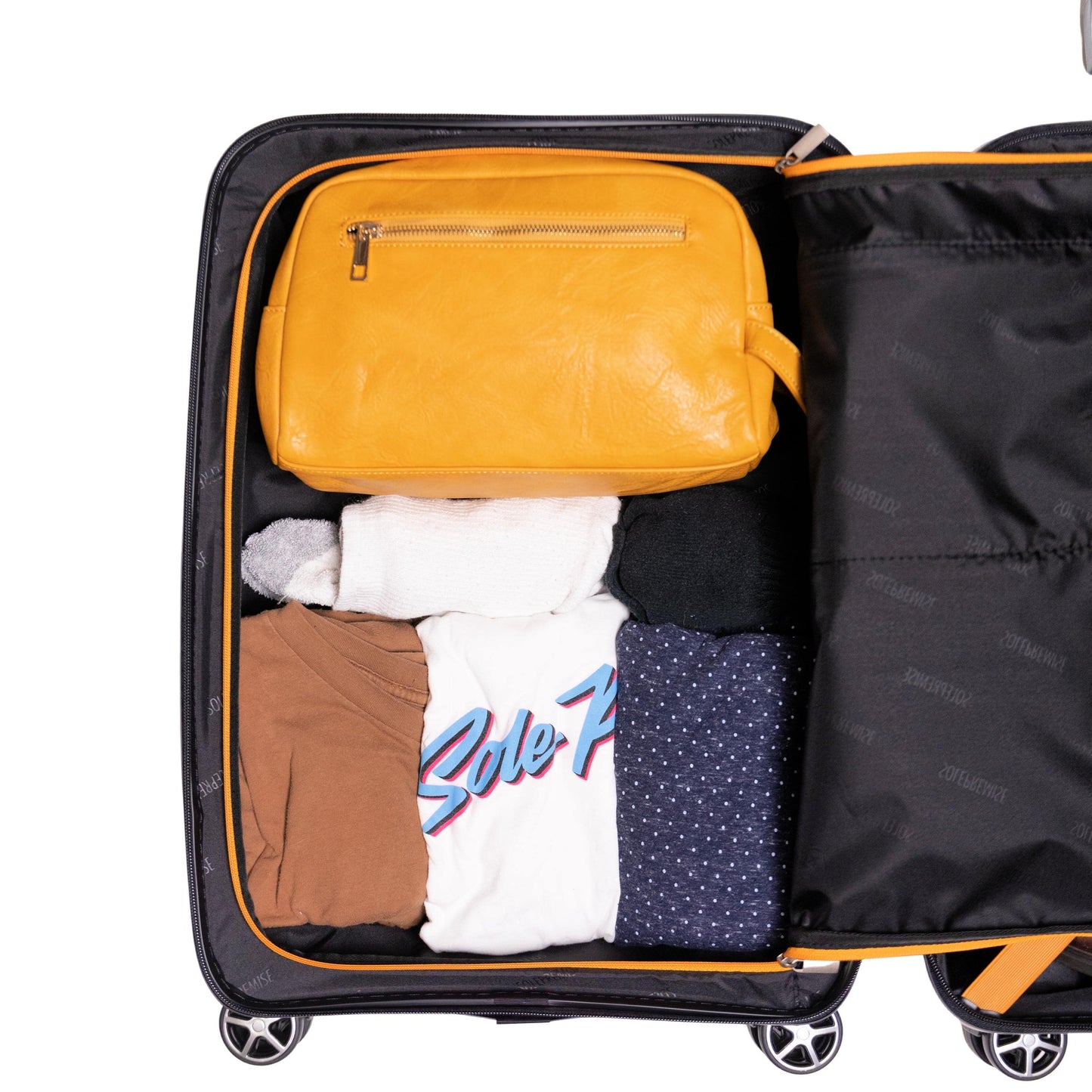 Sole Premise 20-inch Black Carry-On Hardcase Luggage