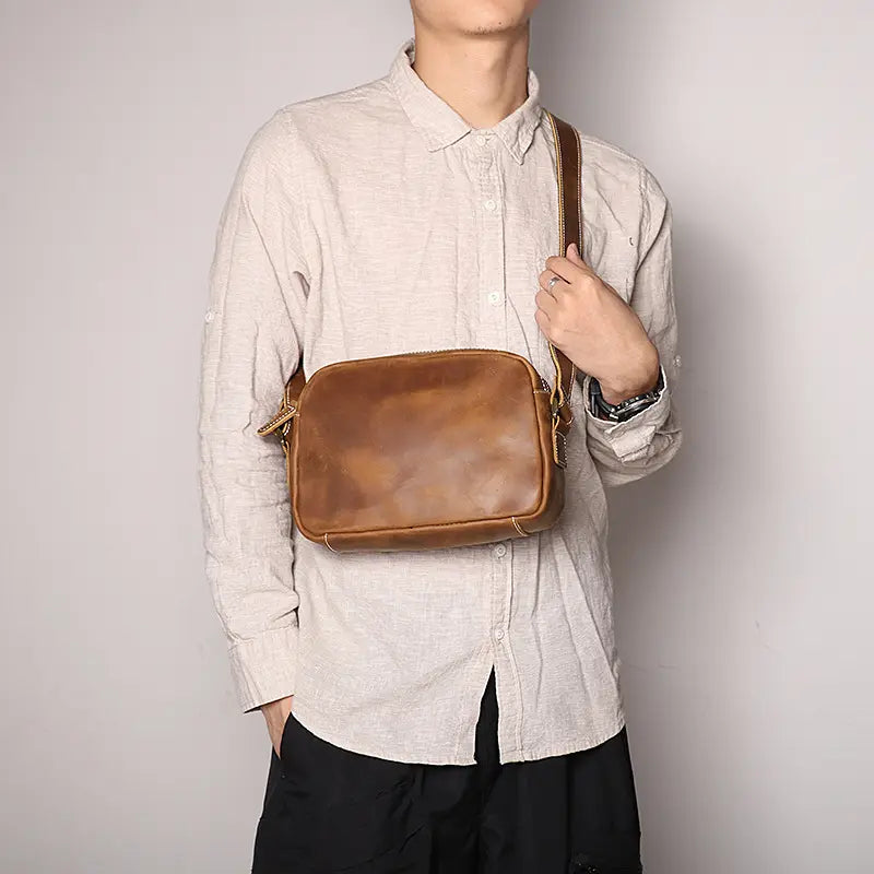 Steel Horse Leather Soren Vintage Leather Crossbody Bag