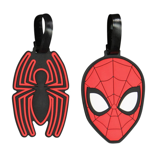 Spiderman 2-Piece Red Luggage Tag Set - Stiles Supply Co.