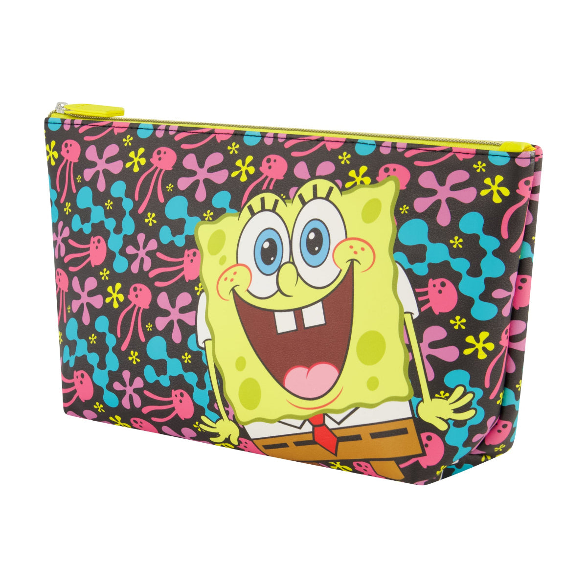 SpongeBob Jellyfish Fields Yellow Cosmetic Bag - Stiles Supply Co.