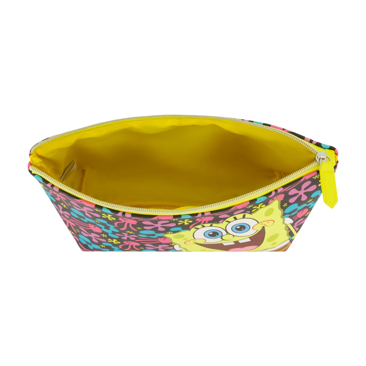 SpongeBob Jellyfish Fields Yellow Cosmetic Bag - Stiles Supply Co.