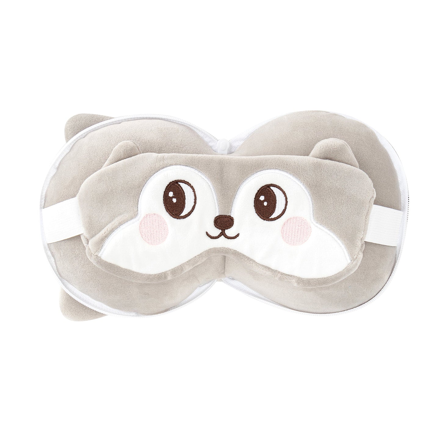 Mirage Kids 2-in-1 Travel Pillow and Eye Mask Animal Plush Soft Eye Mask Blindfold for Sleeping - Stiles Supply Co.