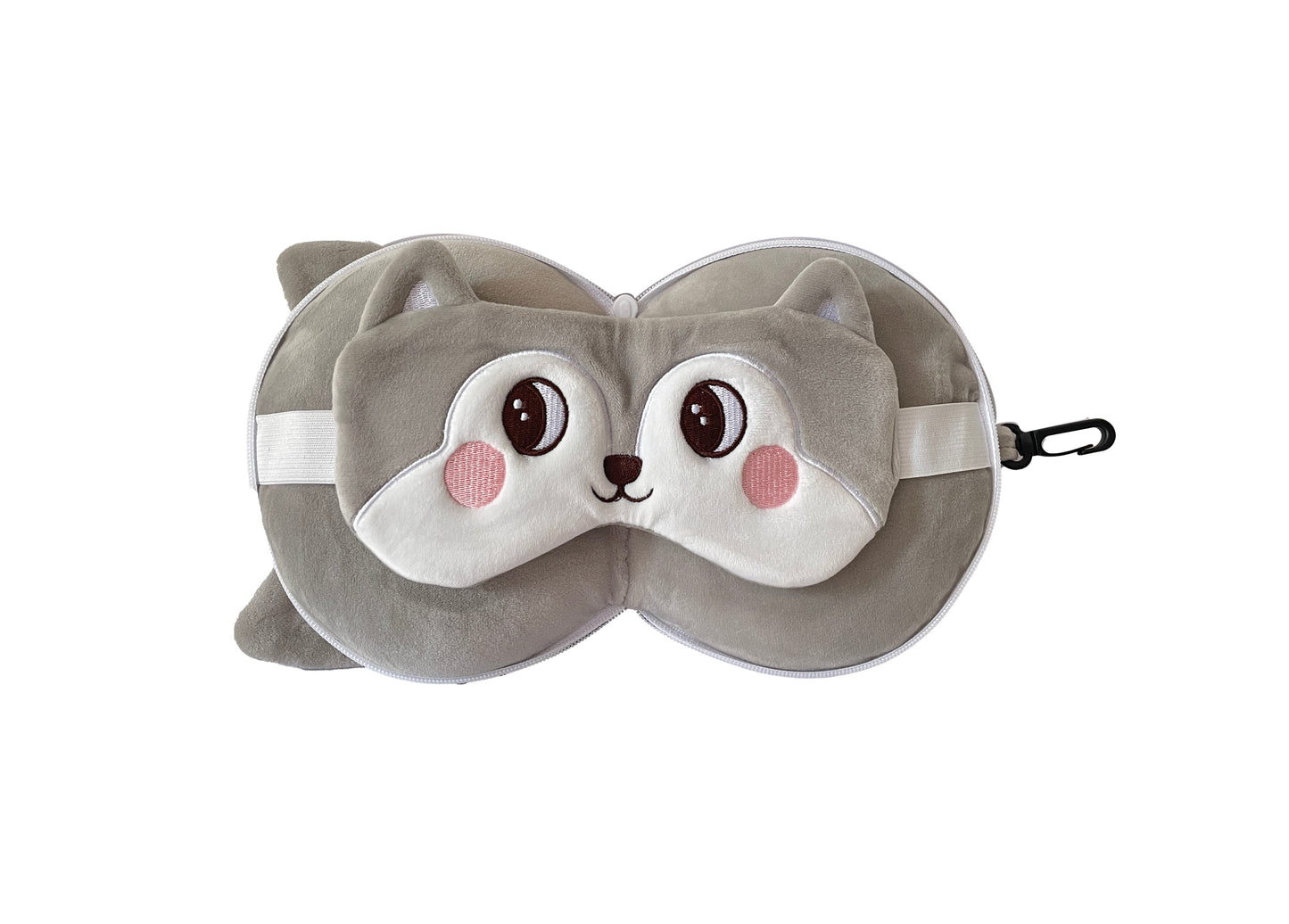Mirage Kids 2-in-1 Travel Pillow and Eye Mask Animal Plush Soft Eye Mask Blindfold for Sleeping - Stiles Supply Co.