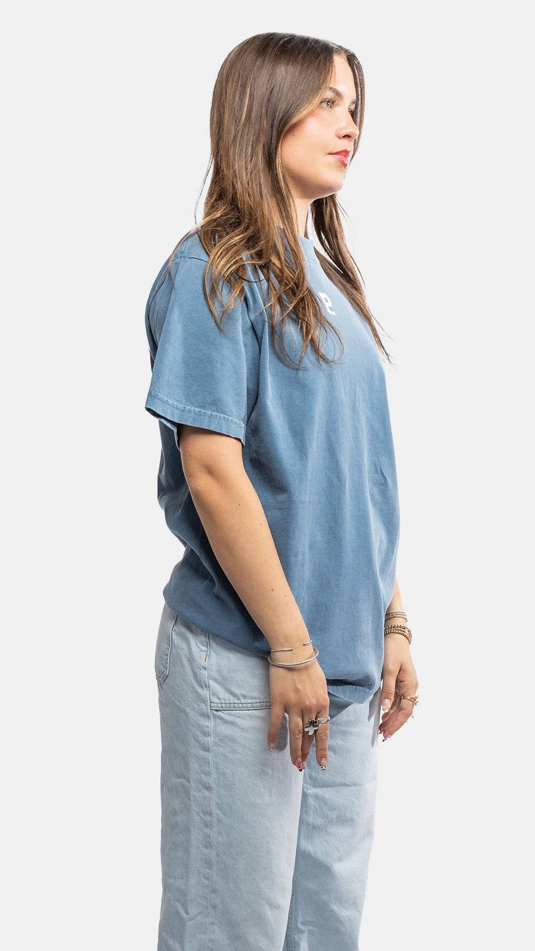 HeavyKnit Centerpiece Tee - Denim - Stiles Supply Co.