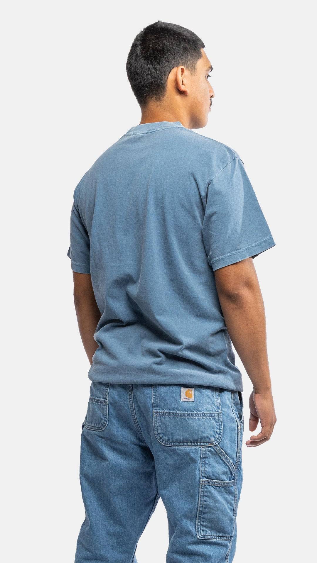 HeavyKnit Centerpiece Tee - Denim - Stiles Supply Co.