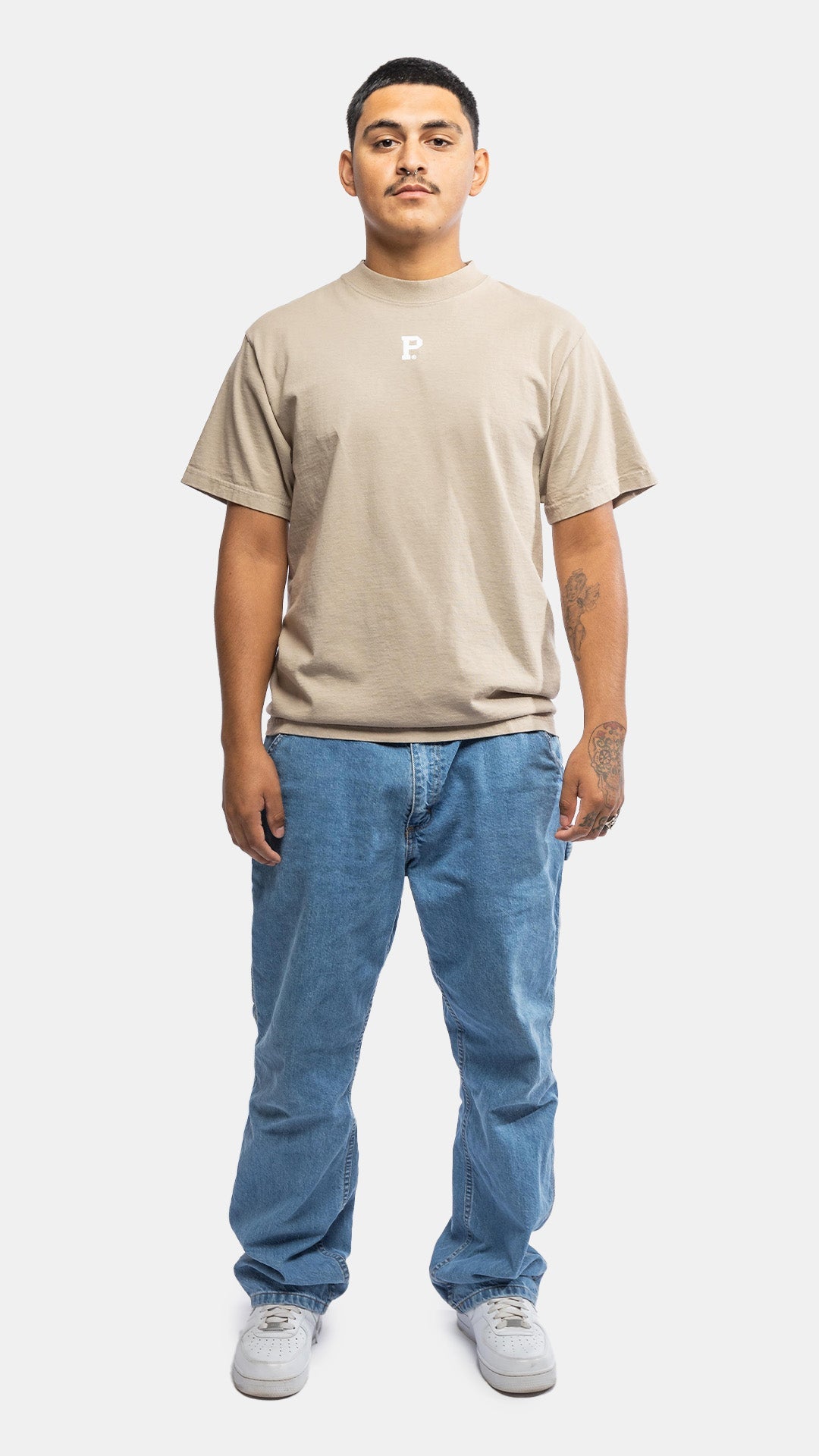 HeavyKnit Centerpiece Tee - Oatmeal - Stiles Supply Co.